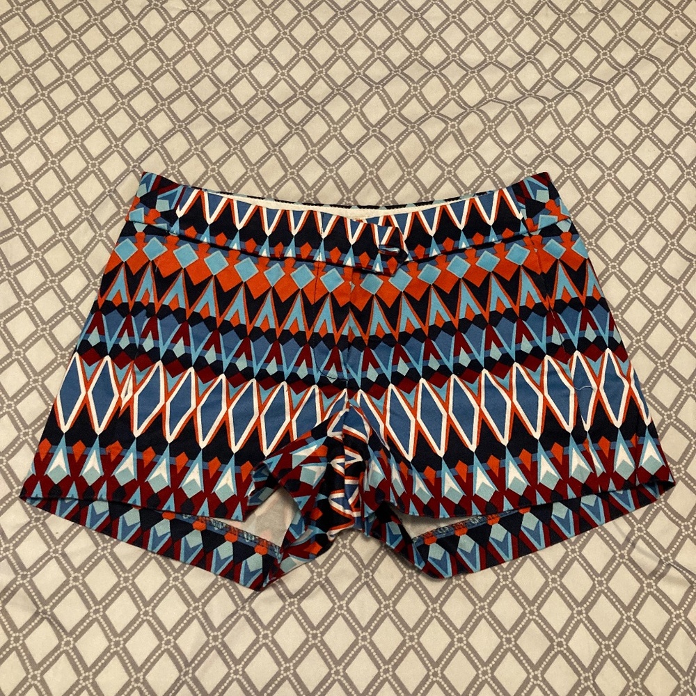 jcrew women's pattern shorts size 0
